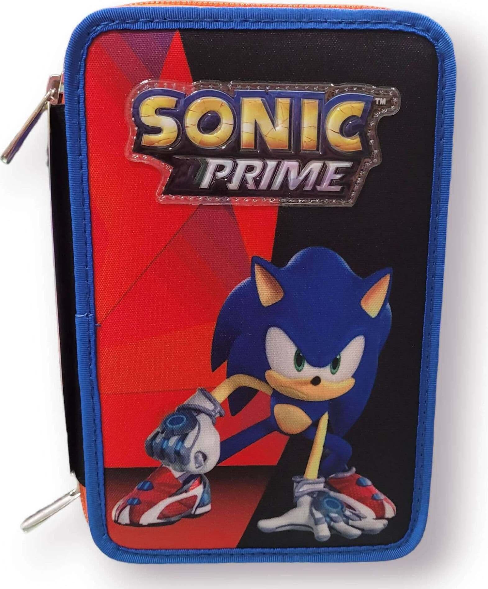 Astuccio 3 Zip Sonic Prime per La Scuola per Bambini Seven in Astucci Cartoleria Deja Vu - Crotone, commercioVirtuoso.it