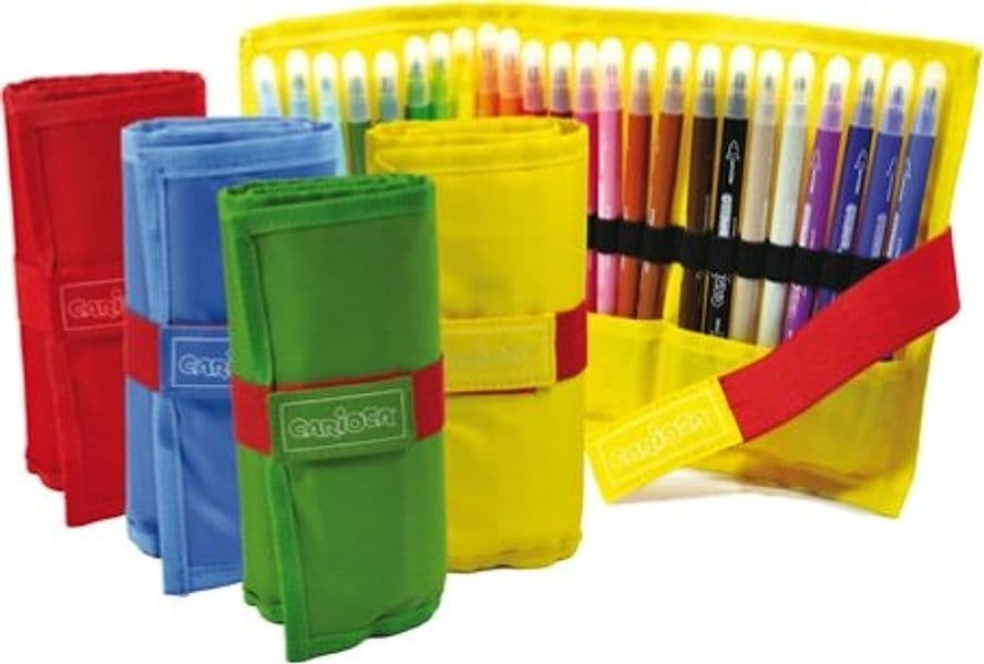Astuccio RollUp - punta doppia fine e media - colori assortiti - Carioca - conf. 24 pezzi Giochi e giocattoli/Attività creative/Accessori per disegnare e colorare/Pennelli Eurocartuccia - Pavullo, Commerciovirtuoso.it