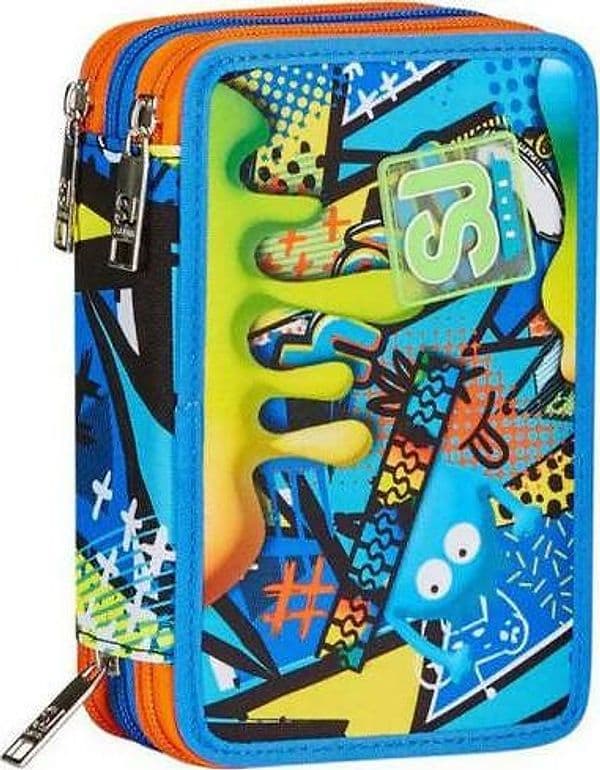 Astuccio scuola 3 zip sj sphere full boy in Astucci Cartoleria Deja Vu - Crotone, commercioVirtuoso.it
