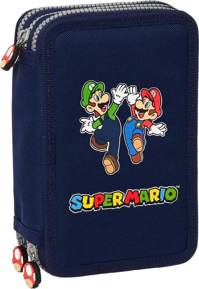 Astuccio Super Mario tre zip Scuola Cancelleria e prodotti per ufficio/Scuola e materiale didattico/Materiale scolastico/Cartelle e zaini per la scuola/Astucci Store Kitty Fashion - Roma, Commerciovirtuoso.it