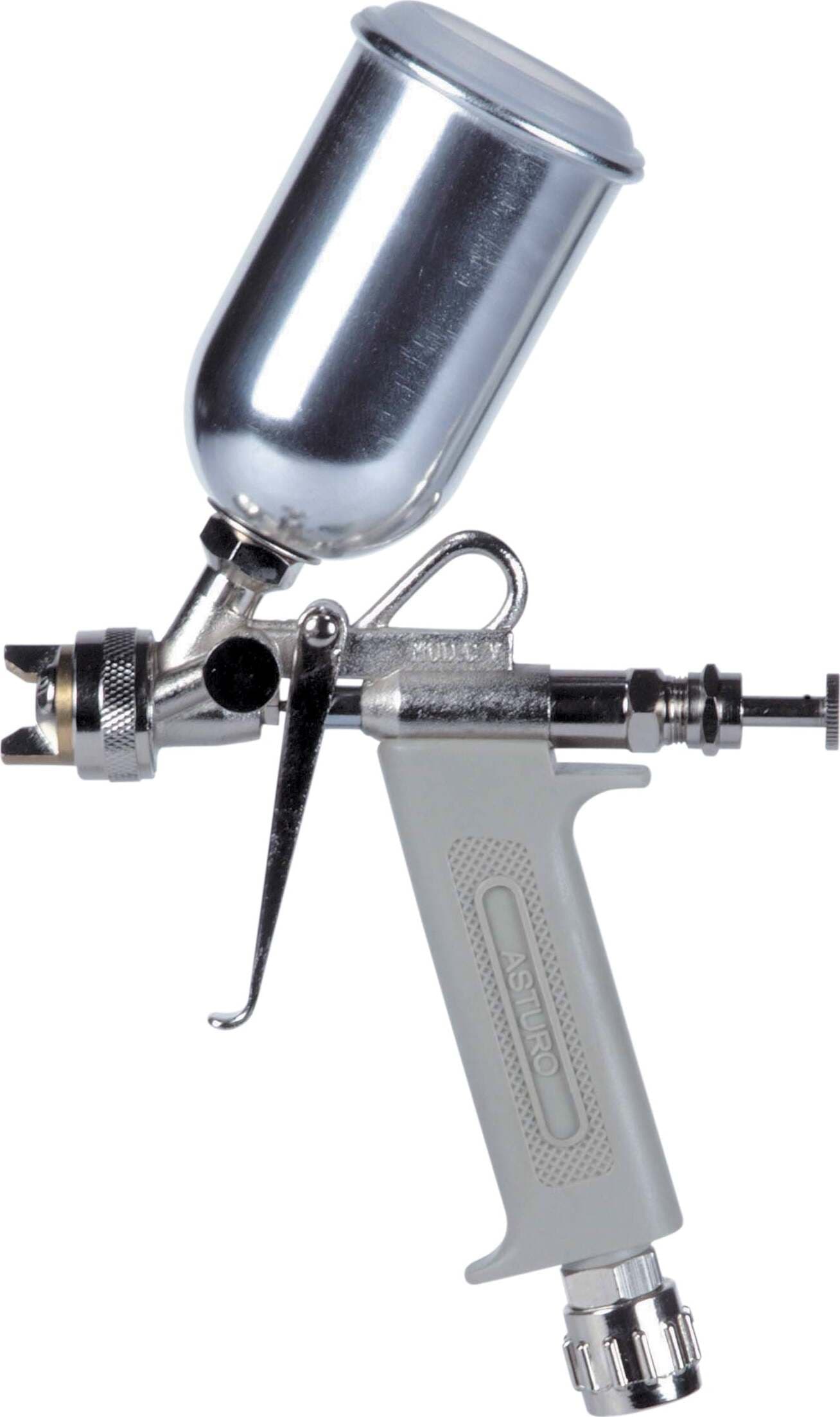 Asturo Aerografo C/v Cc.125 Ugello 1,0 Serbatoio Superiore in Alluminio per Verniciatura a Getto Tondo E Ventaglio Auto e Moto/Verniciatura/Aerografi e accessori Ferus - Montoro, Commerciovirtuoso.it
