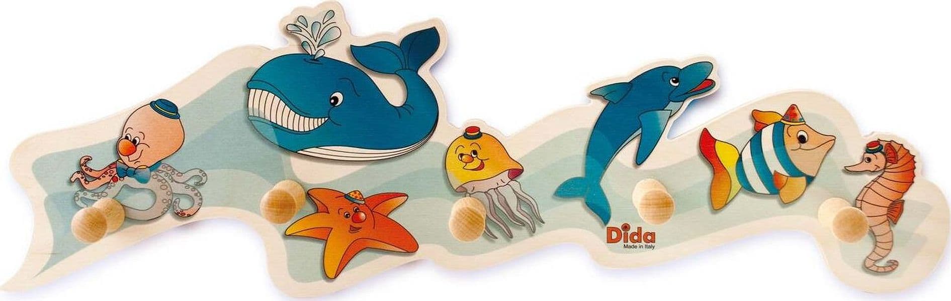 Attaccapanni - Animali Marini Da Muro per Cameretta Bambini Dida