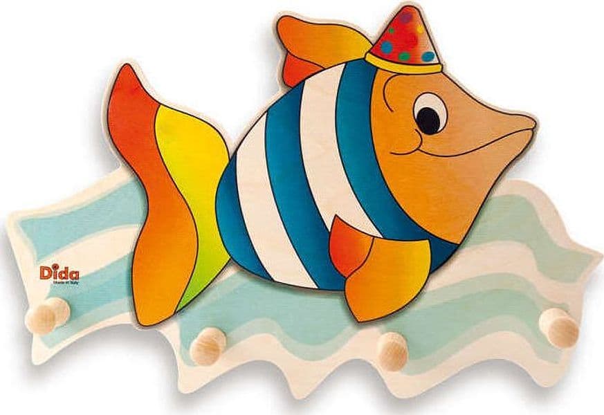Attaccapanni - Pesce Da Muro per Cameretta Bambini Dida
