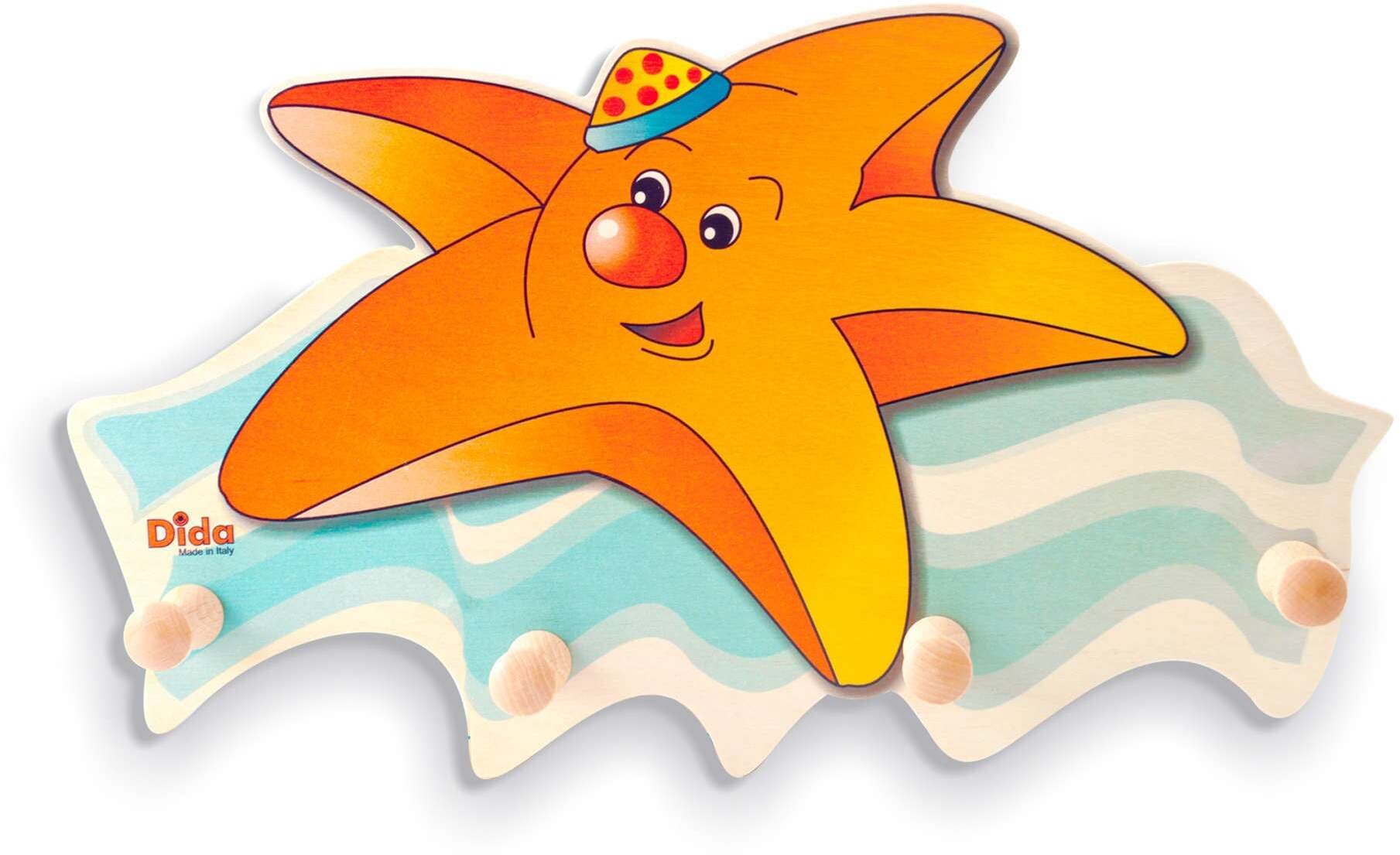 Attaccapanni - Stella Marina Da Muro per Cameretta Bambini Dida in Appendiabiti e appendini Dida - Ragusa, commercioVirtuoso.it