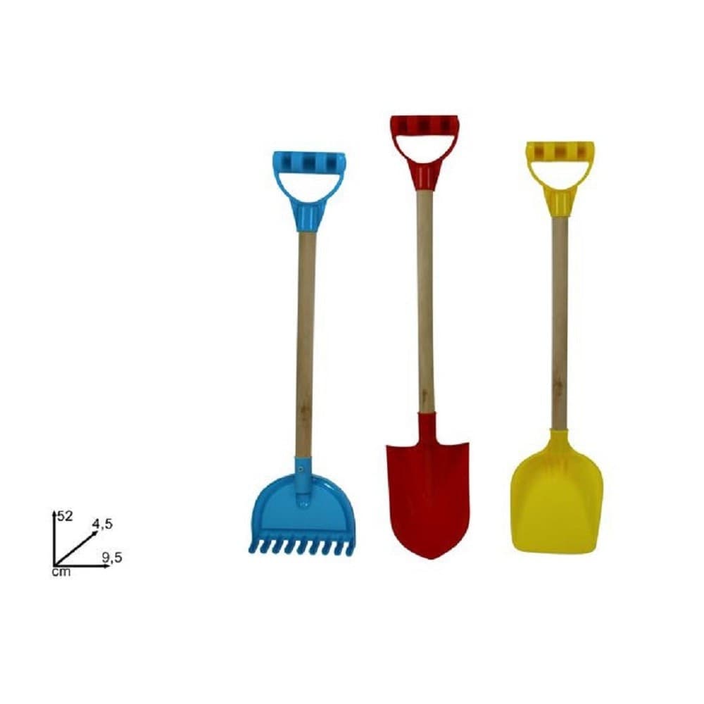Attrezzi Mare Spiaggia Manico In Legno Pala Rastrello Vanga 3 Modelli Assortiti Giochi e giocattoli/Sport e giochi all'aperto/Sabbiere e giocattoli da spiaggia/Giocattoli per sabbia e spiaggia Trade Shop italia - Napoli, Commerciovirtuoso.it