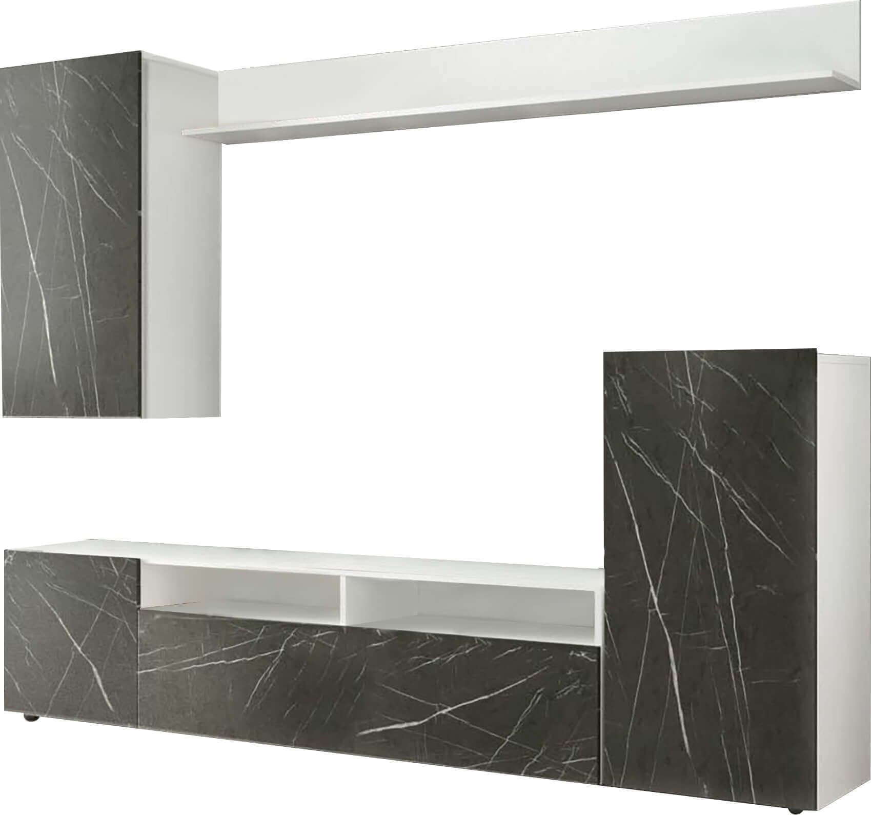 AURELIO---parete-attrezzata-soggiorno-210x36,5x170-h-Marmo-Milani-Home