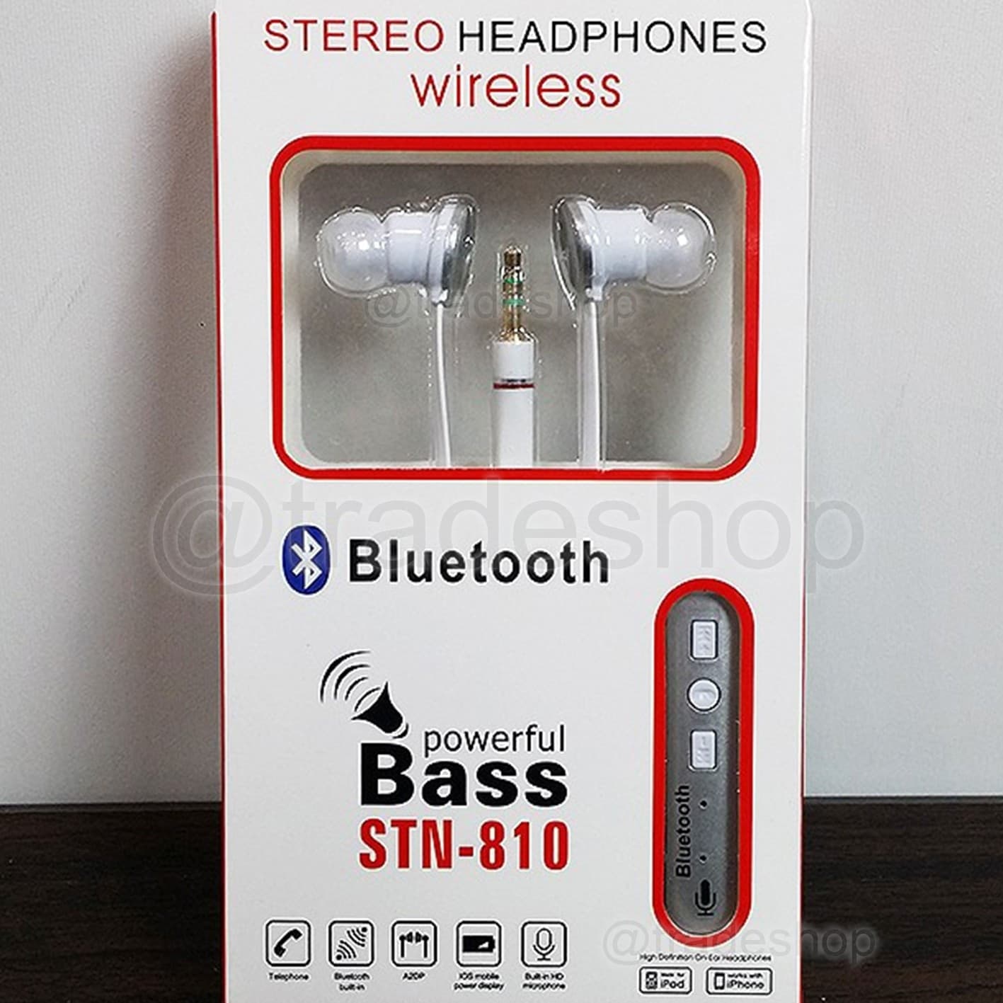 Auricolare Bluetooth cuffia auricolare senza fili bassi potenti STN-810 VIVAVOCE Trade Shop italia - Napoli, Commerciovirtuoso.it