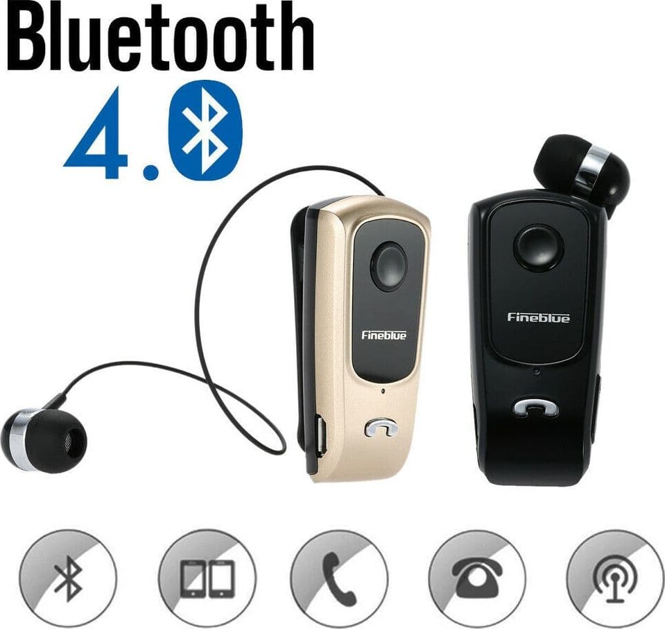 AURICOLARE CON CUFFIA RETRATTILE RETRAIBILE CLIP FINEBLUE F920 PER SMARTPHONE Trade Shop italia - Napoli, Commerciovirtuoso.it
