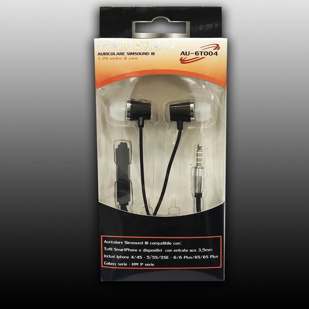 Auricolari Cuffie Con Filo Simsound Musica Microfono Per Smartphone Maxtech Au-6t004 Cuffie e Auricolari Trade Shop italia - Napoli, Commerciovirtuoso.it