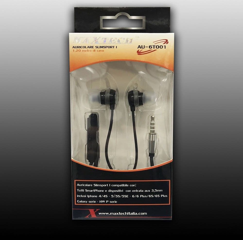 Auricolari Per Cellulari Cuffie Con Filo Musica Microfono Smartphone Maxtech Au-6t001 Cuffie e Auricolari Trade Shop italia - Napoli, Commerciovirtuoso.it