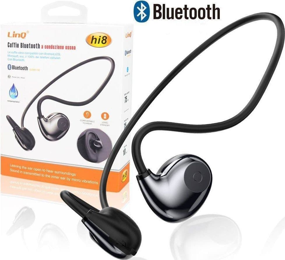 Auricolari Sportivi Conduzione Ossea Cuffie Bluetooth Senza Fili Hi8 Android Ios Elettronica/Cuffie auricolari e accessori/Cuffie/Cuffie In-Ear Trade Shop italia - Napoli, Commerciovirtuoso.it