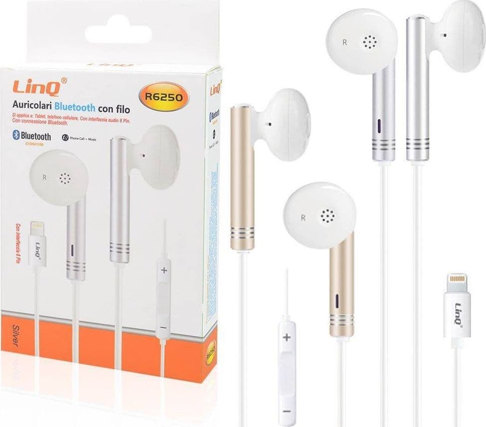 Auricolari Stereo Musica Cuffie Bluetooth Con Filo R6250 Lightning 8 Pin Iphone Elettronica/Cuffie auricolari e accessori/Cuffie/Cuffie In-Ear Trade Shop italia - Napoli, Commerciovirtuoso.it