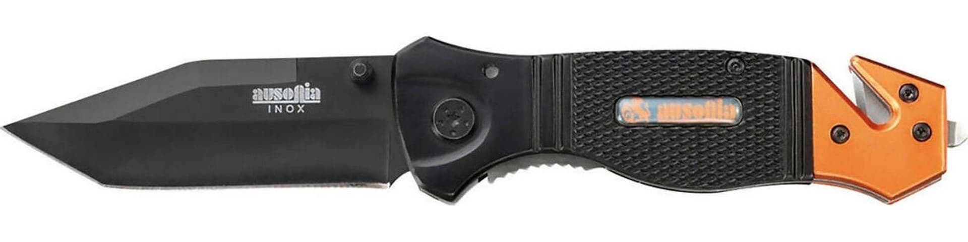 Ausonia - 26443 Coltello Tascabile Sicurezza Da Salvataggio Protezione Civile Cm 20 Con Frangivetro E Tagliacintura in Coltelli multiuso Ausonia - Maniago, commercioVirtuoso.it