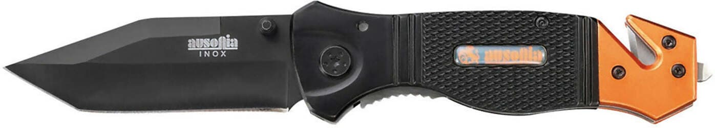 Ausonia - 26443 Coltello Tascabile Sicurezza Da Salvataggio Protezione Civile Cm 20 Con Frangivetro E Tagliacintura in Coltelli multiuso Ausonia - Maniago, commercioVirtuoso.it