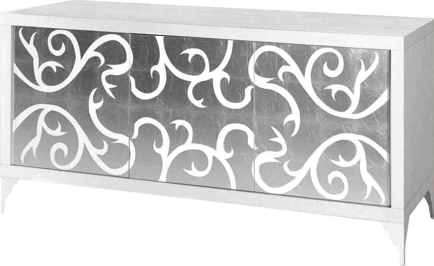 AUSTIN---credenza-in-legno-massello-180x45x81-Bianco-Milani-Home