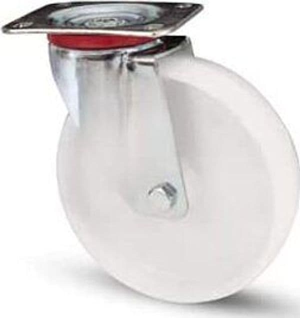 AVO---SUPPORTO-PIASTRA-GIREVOLE-CON-FORO-PASSANTE-E-RUOTA-IN-NYLON-DIAM.80X30-ART.-118BIS