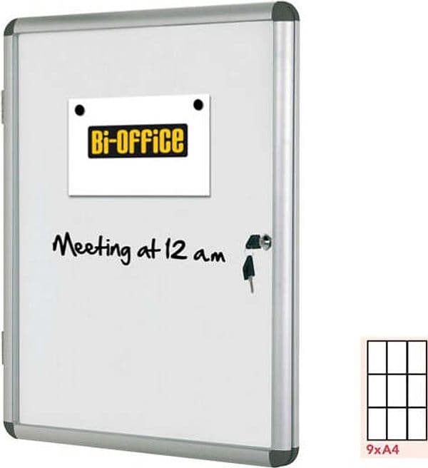 Bacheca per interni - fondo bianco magnetico - 9 fogli A4 - verticale - Bi-Office Cancelleria e prodotti per ufficio/Archivio ufficio e accessori per scrivania/Lavagne e bacheche/Bacheche multifunzione Eurocartuccia - Pavullo, Commerciovirtuoso.it