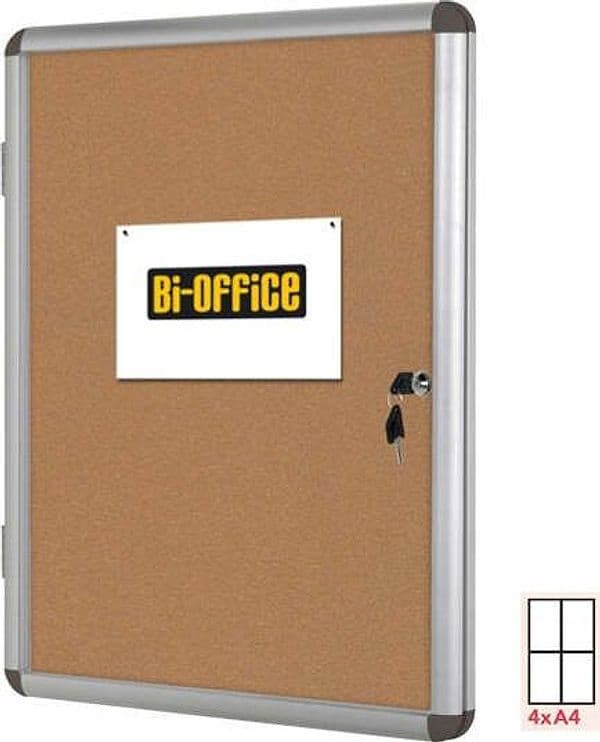 Bacheca per interni - fondo in sughero - 4 fogli A4 - verticale - Bi-Office Cancelleria e prodotti per ufficio/Archivio ufficio e accessori per scrivania/Lavagne e bacheche/Bacheche multifunzione Eurocartuccia - Pavullo, Commerciovirtuoso.it