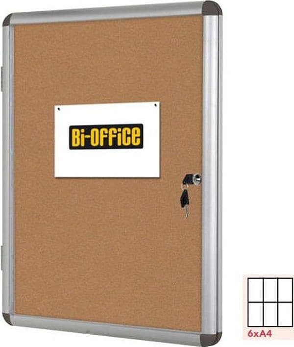 Bacheca per interni - fondo in sughero - 6 fogli A4 - orizzontale - Bi-Office Cancelleria e prodotti per ufficio/Archivio ufficio e accessori per scrivania/Lavagne e bacheche/Bacheche multifunzione Eurocartuccia - Pavullo, Commerciovirtuoso.it