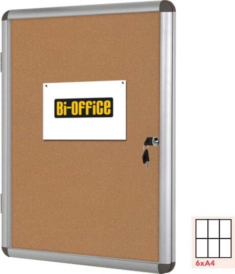 Bacheca per interni - fondo in sughero - 6 fogli A4 - orizzontale - Bi-Office Cancelleria e prodotti per ufficio/Archivio ufficio e accessori per scrivania/Lavagne e bacheche/Bacheche multifunzione Eurocartuccia - Pavullo, Commerciovirtuoso.it