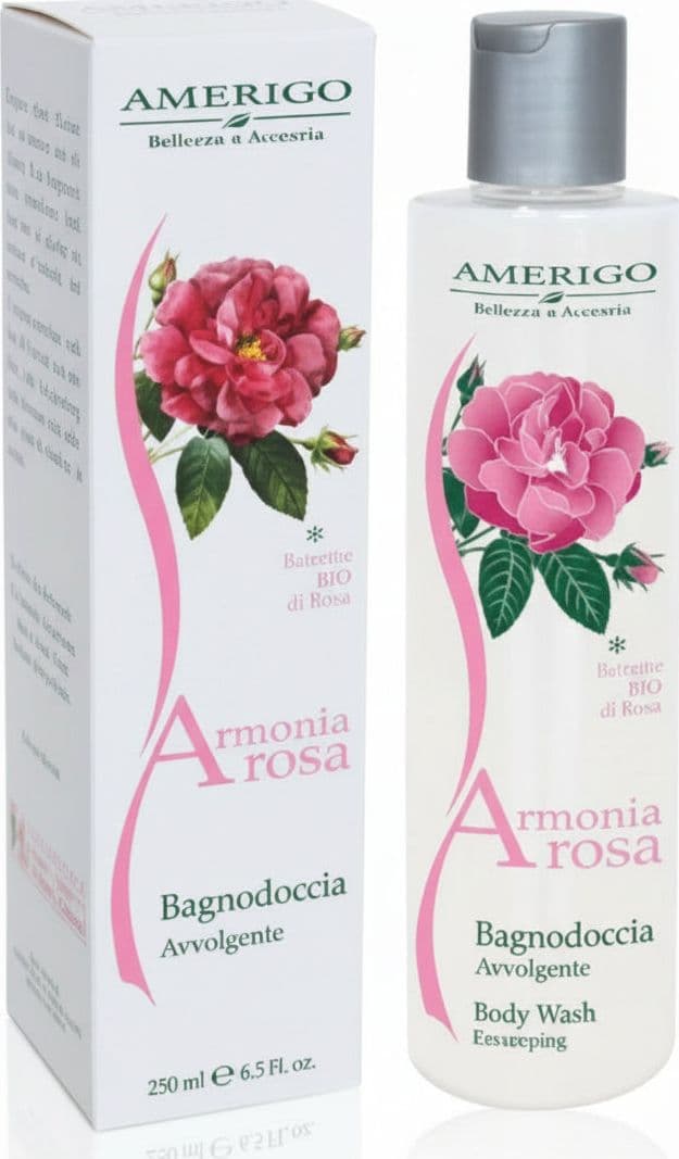 Bagnodoccia Armonia Rosa AMERIGO 250 ml bagnoschiuma profumo di rosa Bagnodoccia Tiziana non solo gioielli - Civitanova Marche, Commerciovirtuoso.it