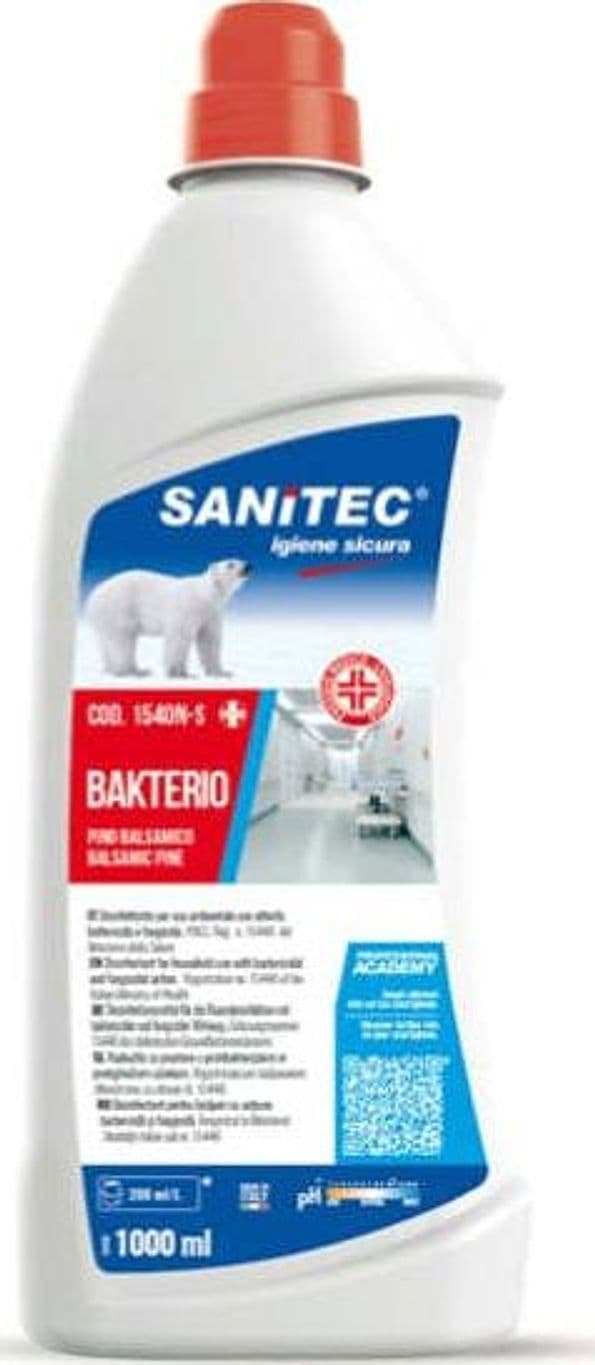 Bakterio detergente disinfettante - 1 L - Sanitec Casa e cucina/Detergenti e prodotti per la pulizia/Detergenti per la casa/Detergenti multiuso Eurocartuccia - Pavullo, Commerciovirtuoso.it