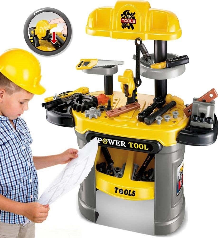Banco-Lavoro-Per-Bambini-Giocattolo-Con-Attrezzi-Fai-Da-Te-Giochi-Bambino