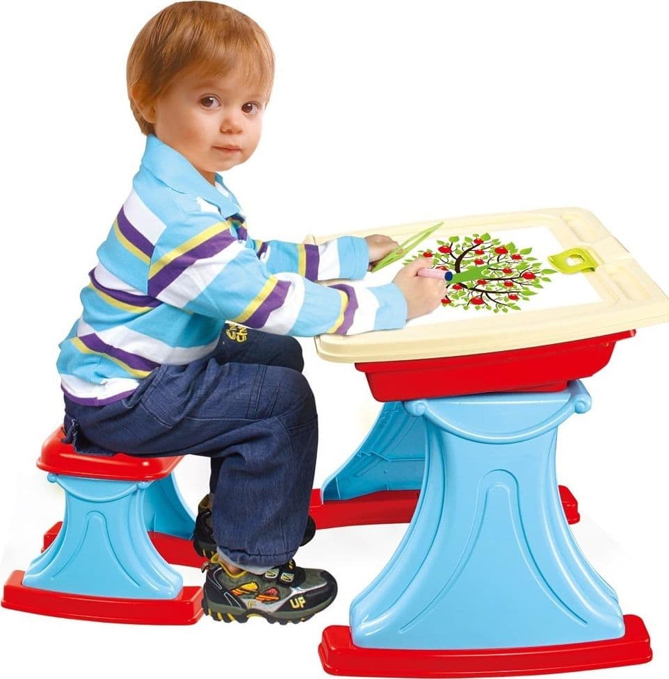 Banco Scuola Scrivania Celeste + Sedia Piano Ribaltabile Con Vano Porta Oggetti Giochi e giocattoli/Giochi educativi e scientifici/Lettura e scrittura/Giochi di ortografia e sillabazione Trade Shop italia - Napoli, Commerciovirtuoso.it