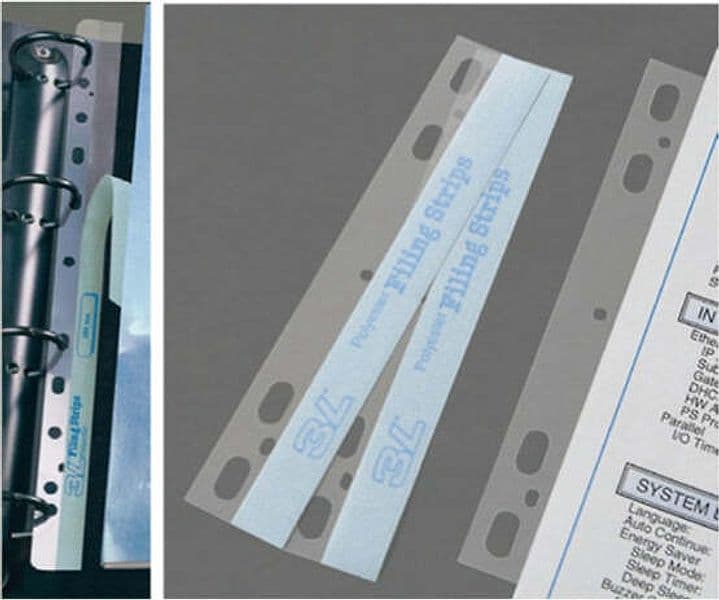 Bandelle adesive Filing Strips - 29 5 cm - bianco - 3L Office - conf. 25 pezzi Cancelleria e prodotti per ufficio/Archivio ufficio e accessori per scrivania/Etichette divisori per schedario e timbri/Segnapagina adesivi Eurocartuccia - Pavullo, Commerciovirtuoso.it