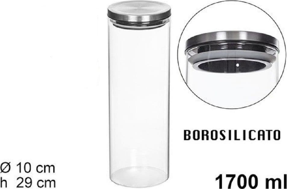 Barattolo 1700ml Sottovuoto Alimenti In Vetro Trasparente Cereali Snack Cucina Casa, arredamento e bricolage > Cucina > Barattoli e Contenitori Trade Shop italia - Napoli, Commerciovirtuoso.it