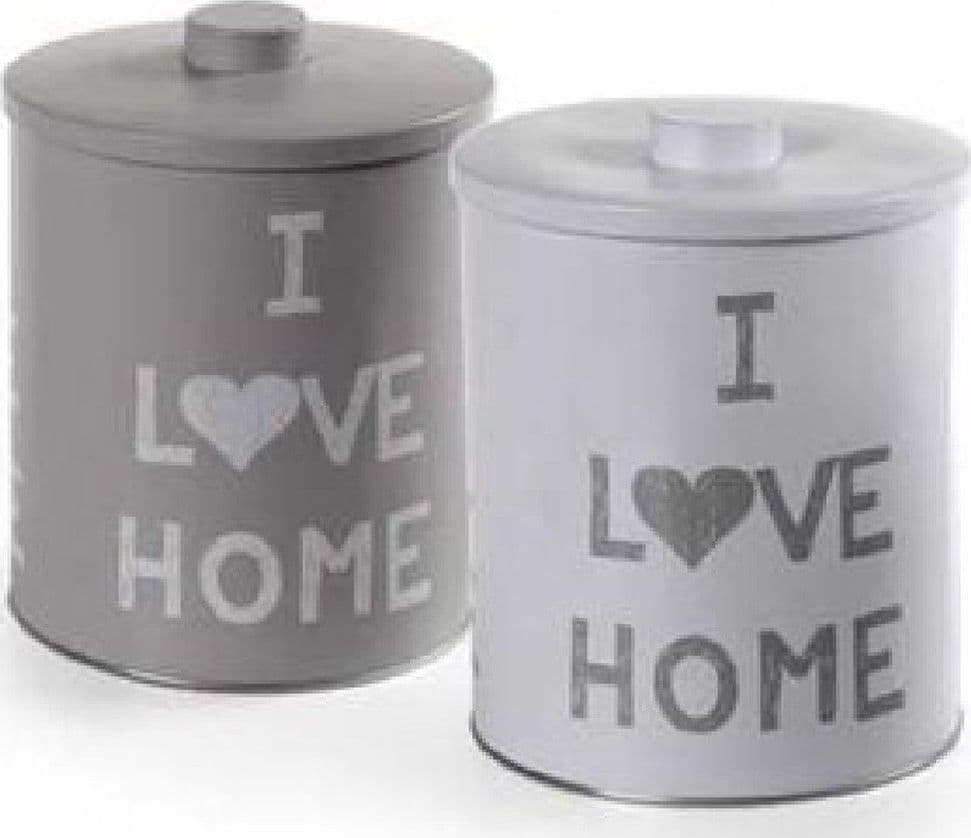 Barattolo Contenitore In Latta Cucina Tonda Assortiti I Love Home 14x18cm 710506 Casa e cucina/Organizzazione interni/Contenitori e barattoli da cucina/Vasetti e barattoli per conserve/Barattoli Trade Shop italia - Napoli, Commerciovirtuoso.it
