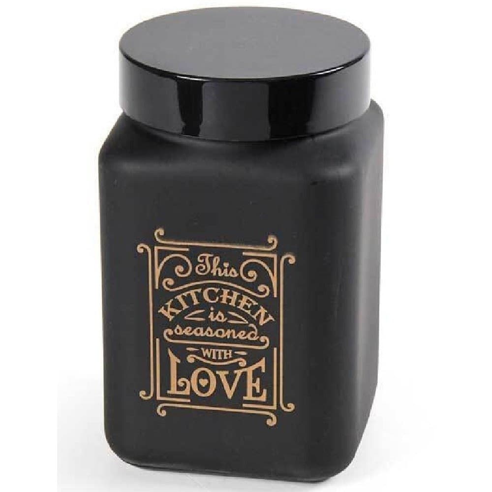 Barattolo Contenitore In Vetro Nero Quadrato Moderno Satinato 1,5lt 17cm 833427 Casa e cucina/Organizzazione interni/Contenitori e barattoli da cucina/Vasetti e barattoli per conserve/Barattoli Trade Shop italia - Napoli, Commerciovirtuoso.it