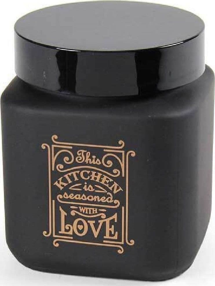 Barattolo Contenitore Vetro Nero Quadrato Moderno Satinato 1000 Ml 12cm 833410 Casa e cucina/Organizzazione interni/Organizzazione bagno/Barattoli Trade Shop italia - Napoli, Commerciovirtuoso.it