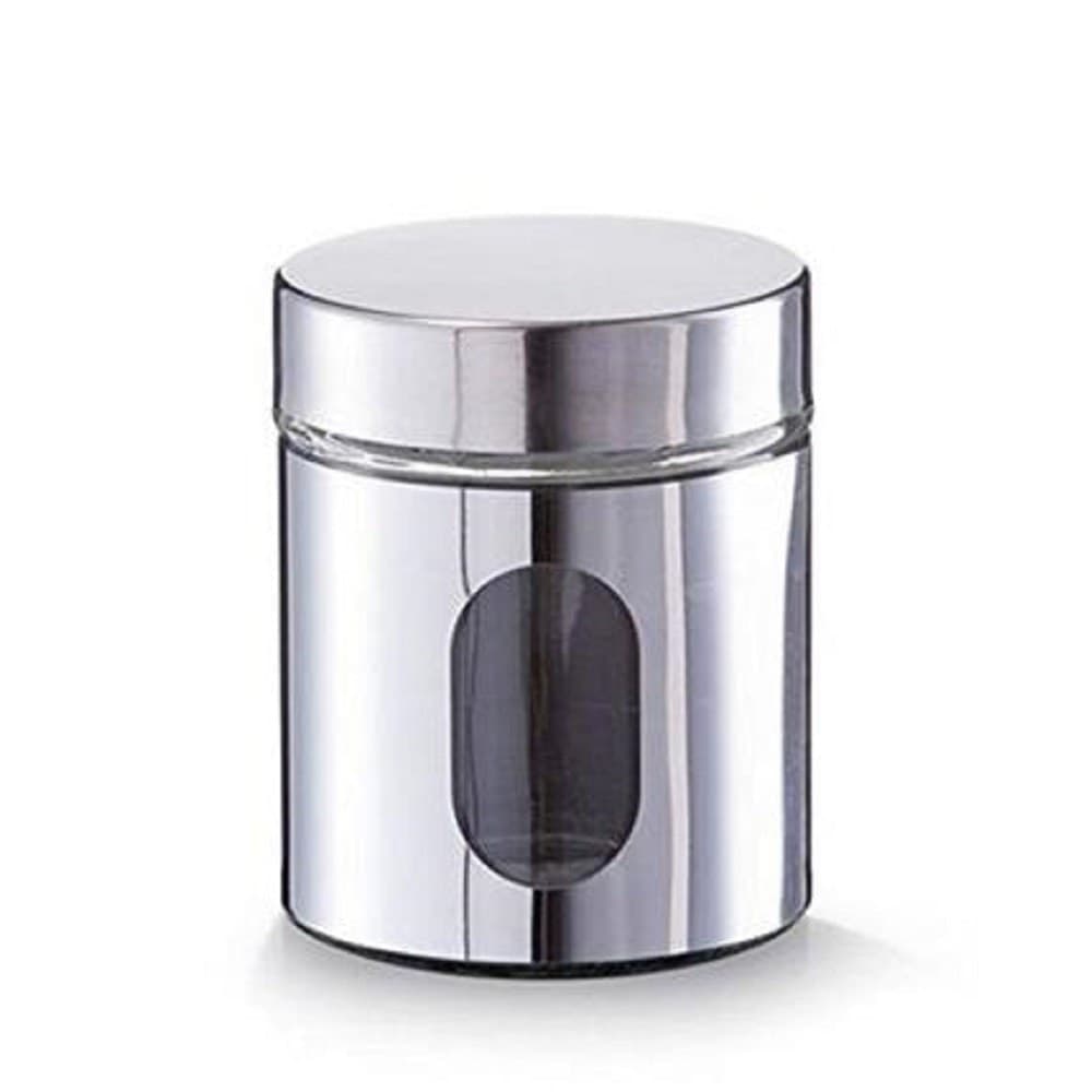 Barattolo In Metallo Vetro Acciaio Da 700 Ml Silver Contenitore Alimenti Cucina Casa, arredamento e bricolage > Cucina > Barattoli e Contenitori Trade Shop italia - Napoli, Commerciovirtuoso.it