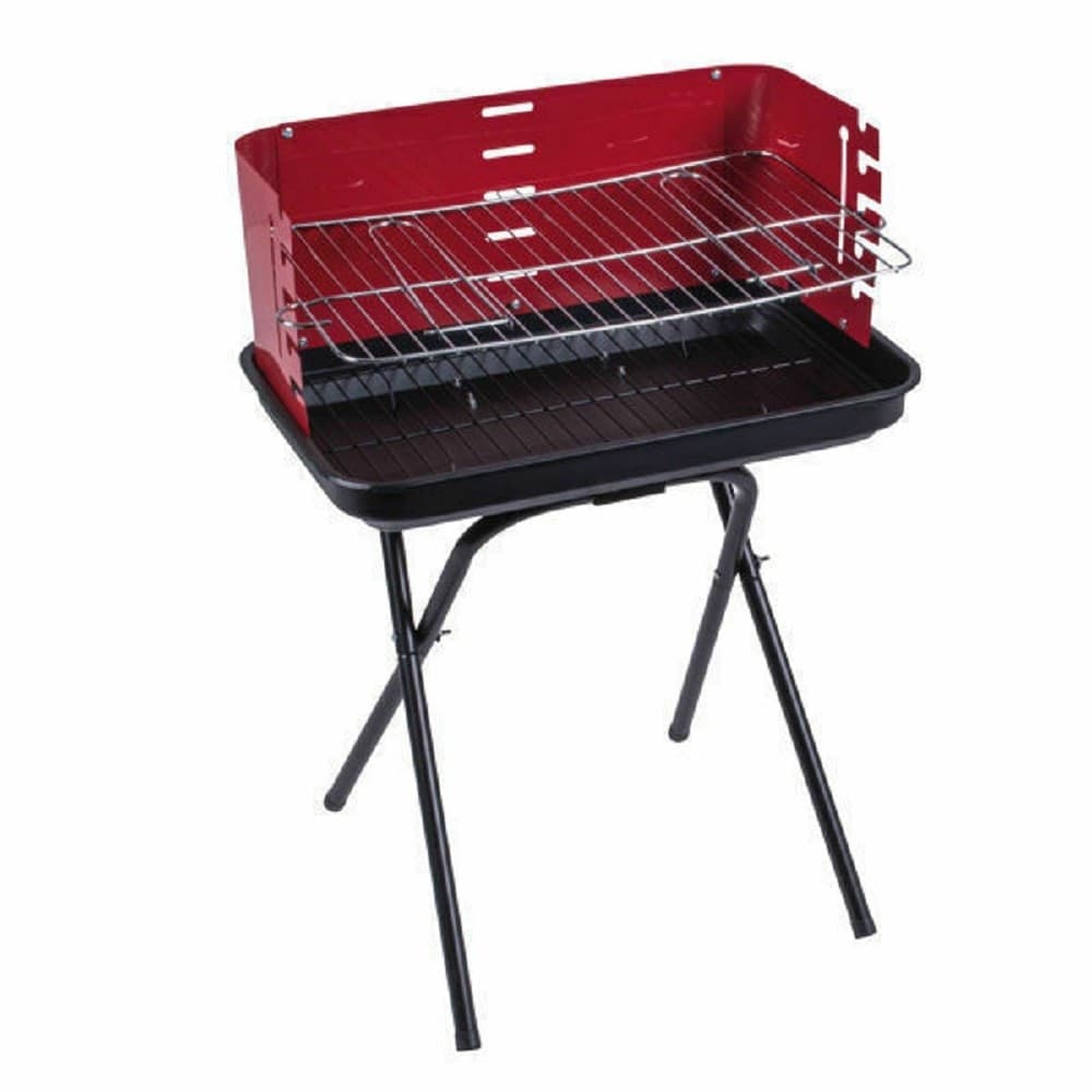 BARBECUE PORTATILE DA VIAGGIO A CARBONELLA RETTANGOLARE RICHIUDIBILE CON GRIGLIA