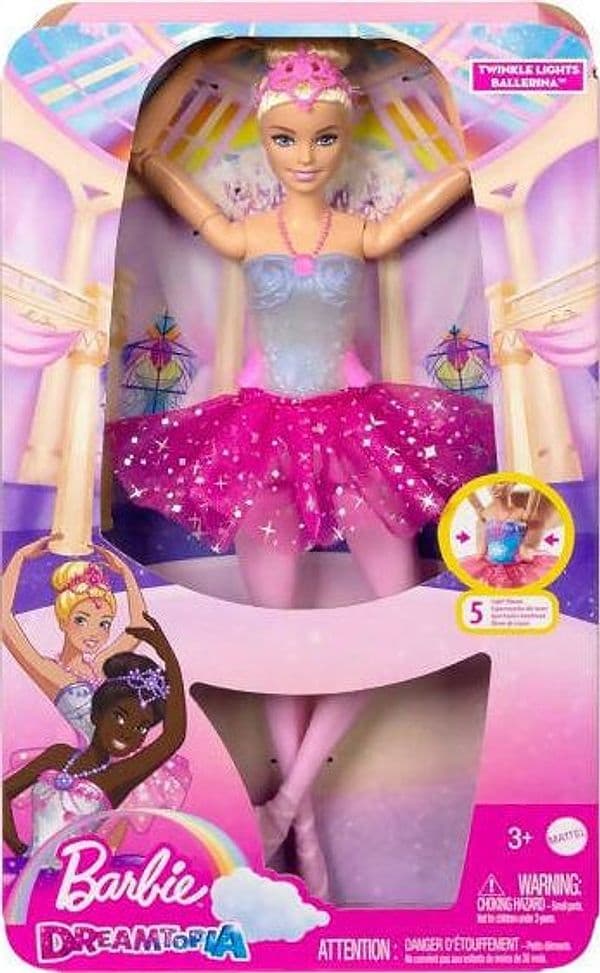 Barbie Ballerina Magico Tutu Luci Scintillanti - Bambola Ballerina Magica Dai Capelli Biondi, Con Coroncina E Tutù Rosa, Giocattolo Per Bambini 3+ Anni, Hlc25 Mattel in Bambole Fashion Cartoleria Deja Vu - Crotone, commercioVirtuoso.it
