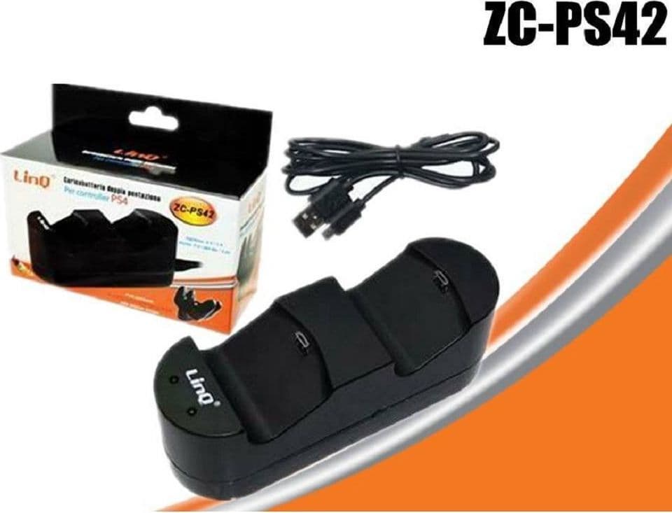 Base Caricabatteria Doppia Dock Per 2 Controller Joypad Joystick Ps4 Cavo Zc-ps42 Videogiochi/Xbox One/Accessori/Batterie e caricabatterie/Caricabatterie Trade Shop italia - Napoli, Commerciovirtuoso.it