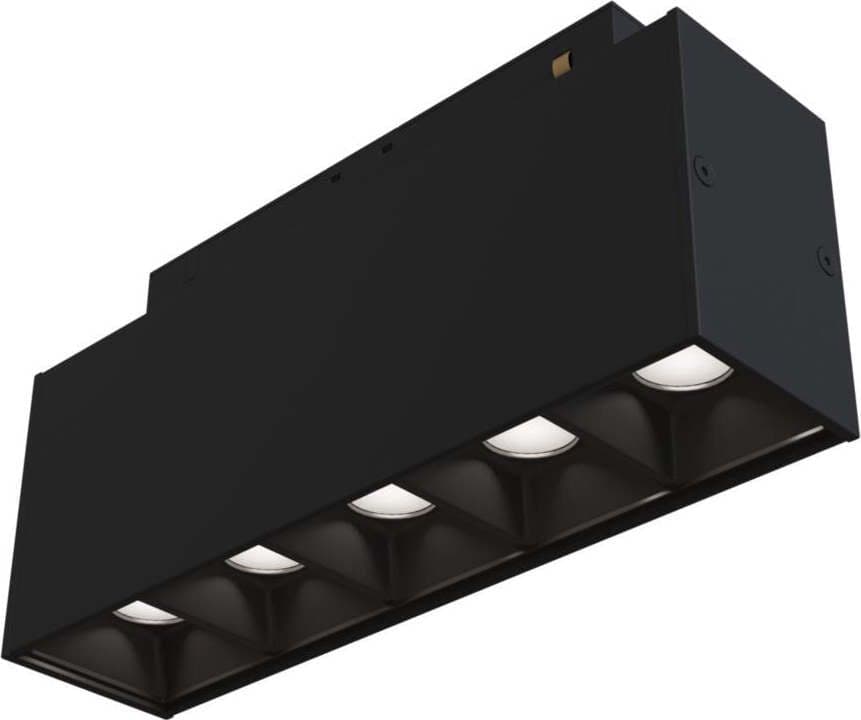 Base-Di-Illuminazione-Points-Binario-Moderno-Alluminio-Nero-10W-Luce-Naturale