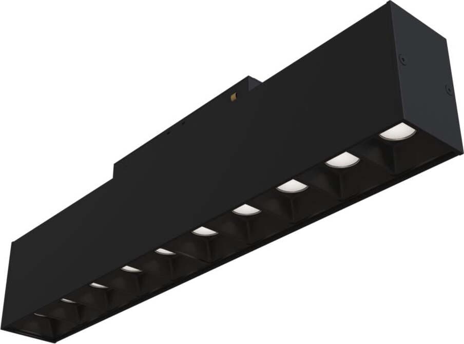 Base-Di-Illuminazione-Points-Per-Binario-Moderno-Alluminio-Nero-20W-Luce-Calda