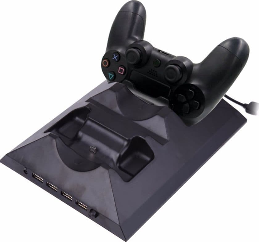 BASE DOPPIA RICARICA JOYSTICK CON VENTOLA PER PS4 CONSOLE CONTROLLER JOYPAD USB Videogiochi/PlayStation 4/Accessori/Batterie e caricabatterie/Caricabatterie Trade Shop italia - Napoli, Commerciovirtuoso.it