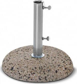 Base-ombrellone-palo-centrale-kg-25-con-tubo-diametro-42-mm-Grigio-Milani-Home