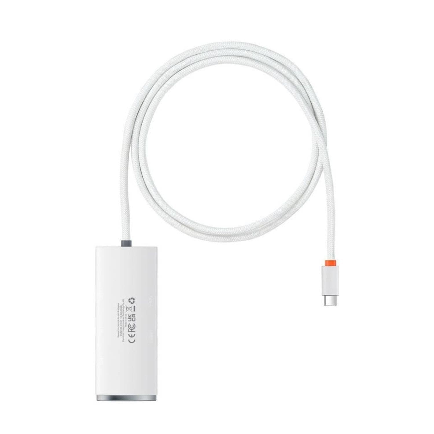 Baseus-adapter-HUB-LiteUSB-to-4x-USB-3.0-/-1x-USB-C-2,0m-white