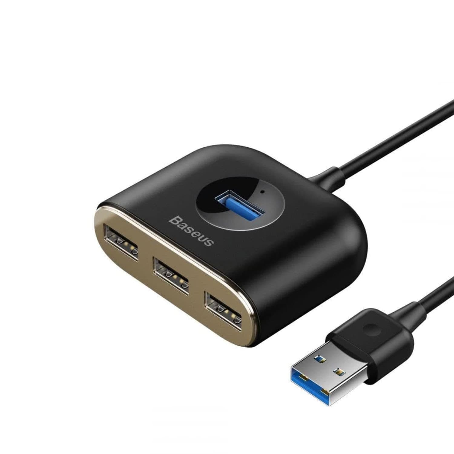 Baseus-adapter-HUB-Square-USB-3.0-to-4x-USB-black