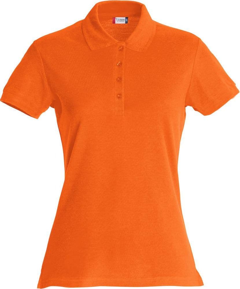 Basic Polo Arancio Polo Manica Corta Donna in Polo Dresswork - Como, commercioVirtuoso.it