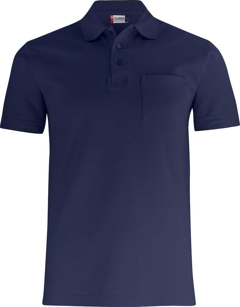 Basic Polo Blu Polo Manica Corta con Taschino in Polo Dresswork - Como, commercioVirtuoso.it