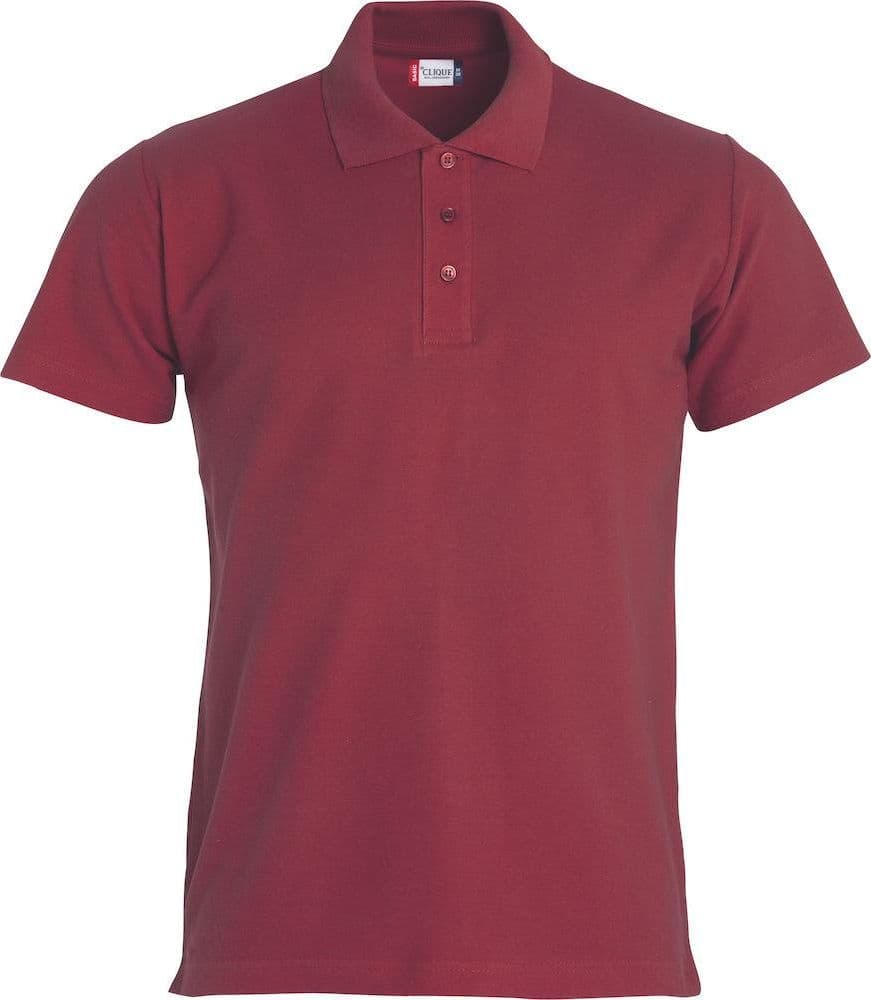 Basic Polo Bordeaux Polo Manica Corta in Polo Dresswork - Como, commercioVirtuoso.it