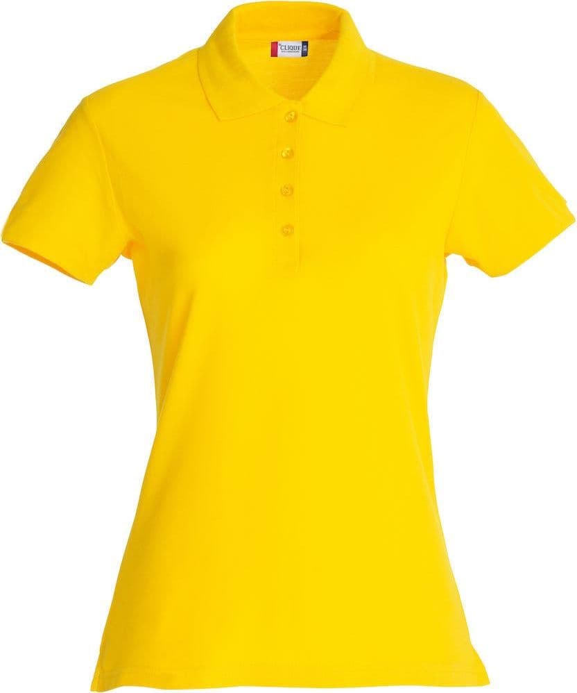 Basic Polo Giallo Polo Manica Corta Donna in Polo Dresswork - Como, commercioVirtuoso.it
