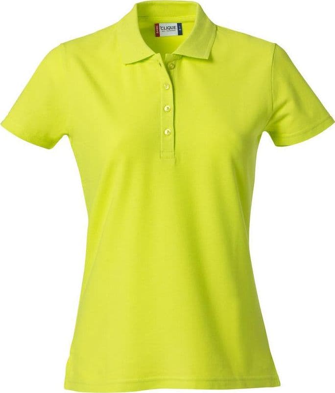 Basic Polo Lime Polo Manica Corta Donna in Polo Dresswork - Como, commercioVirtuoso.it