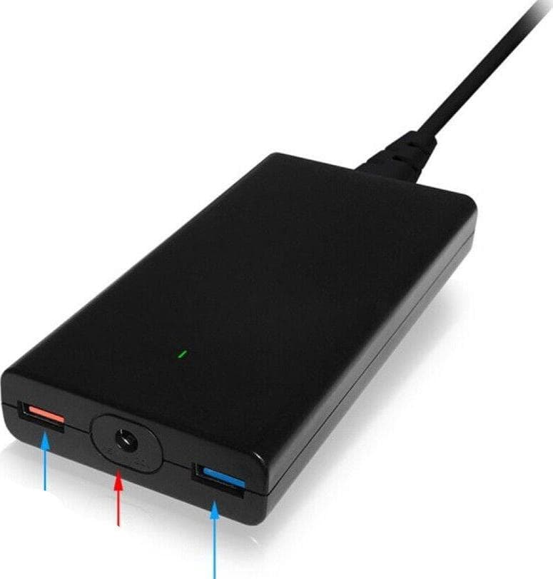 BatPower A90D 90W Slim Caricabatterie sostitutivo compatibile HP con USB QC Ricarica rapida + 30w