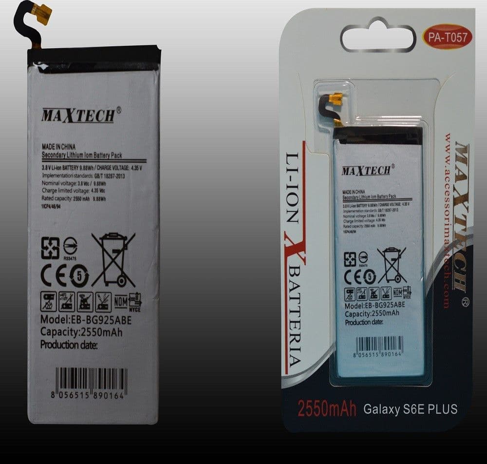 Batteria-Compatibile-Per-Samsung-Galaxy-S6e-Plus-A-Litio-Maxtech-2550mah-Pa-t057